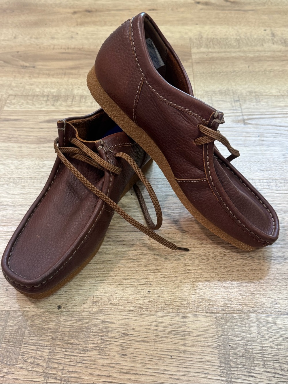 Clarks Brown Leather Moccasin Slip-On Loafers